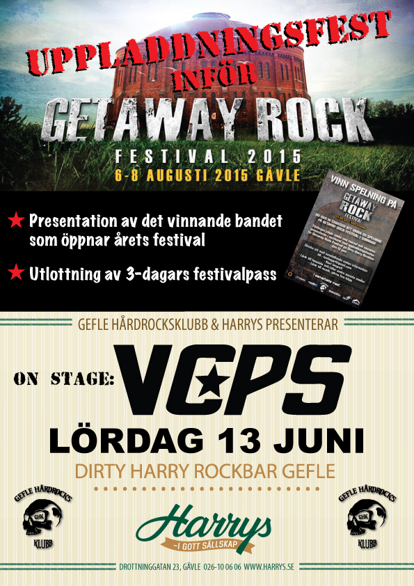 Uppladdningsfest inför Getaway Rock Festival